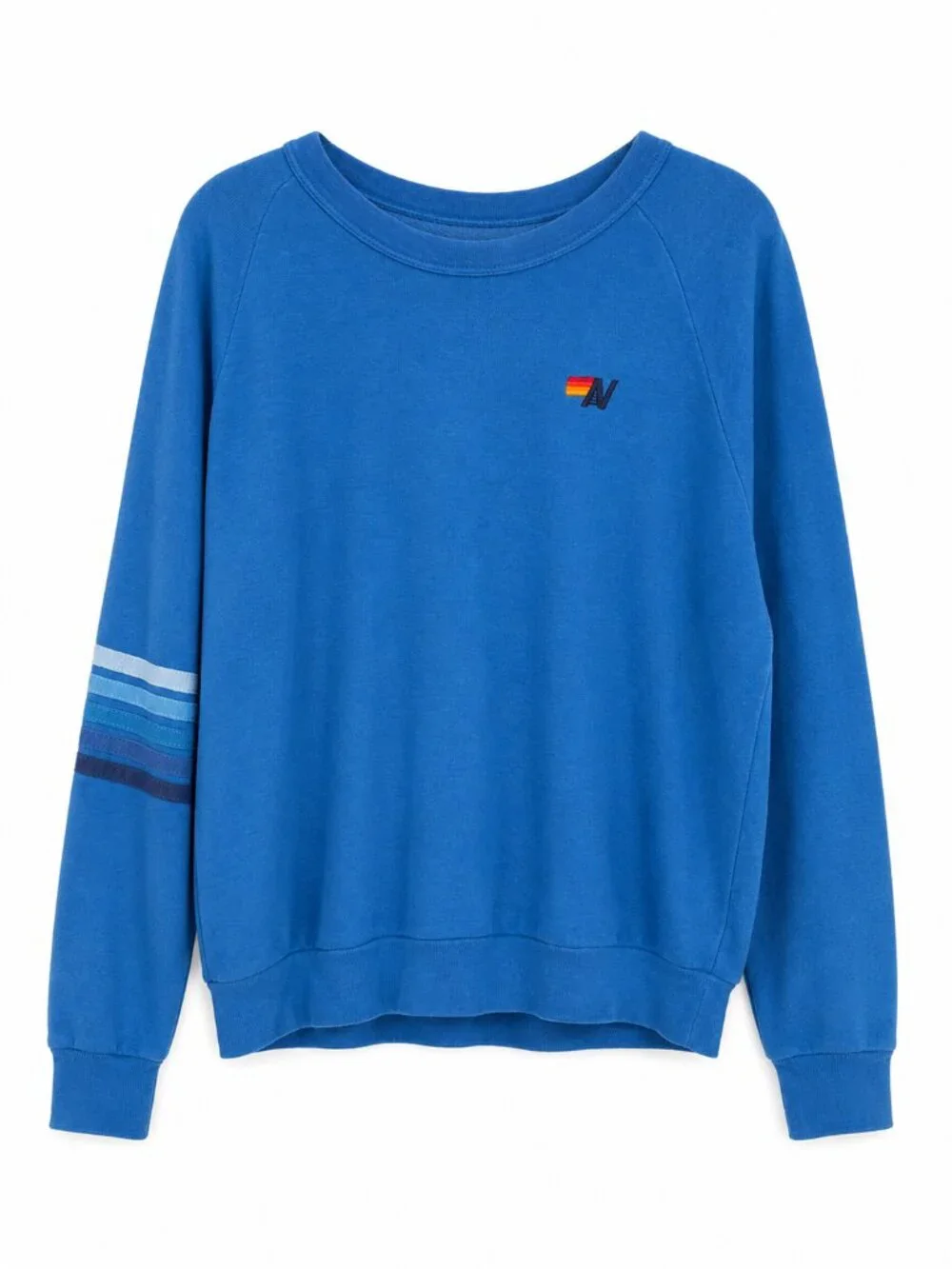 Aviator Nation Rugby Embroidered Stitch Sweatshirt Size Small Rare - Picture 2 of 4